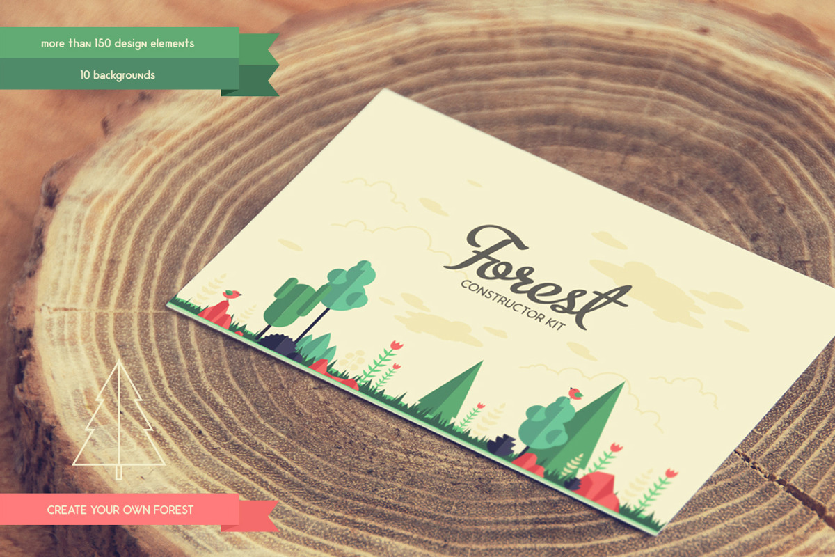 Forest Constructor Kit, a Decorative Illustration by Elena Paletskaya (Photo 4 of 4)