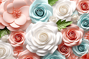 3D Wedding Roses, a Pattern Graphic by Printable Treasure (Thumbnail 3 of 5)