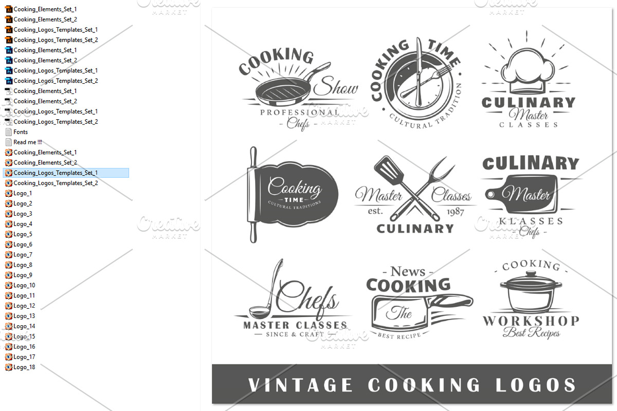 18 Cooking Logos Templates, a Branding & Logo Template by Art Design (Photo 6 of 26)