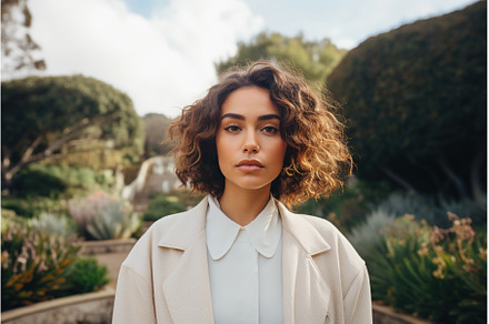 Hispanic Woman in Stylish white and, a Person Photo by Lermont51