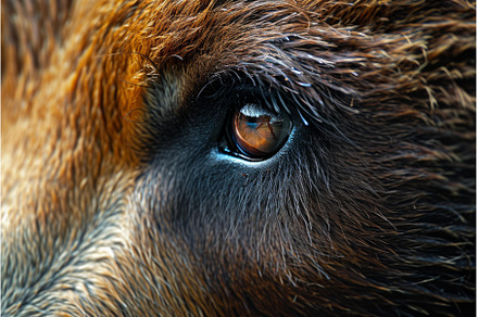 Mesmerizing Bear eye closeup macro, an Animal Photo by Ylivdesign