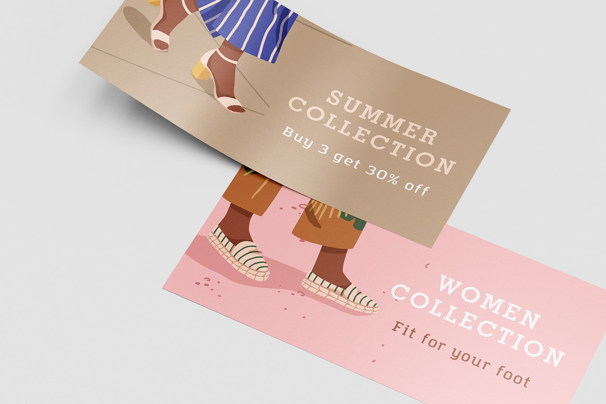 Modern shoes sale banners, a Decorative Illustration by Good Studio (Photo 3 of 3)