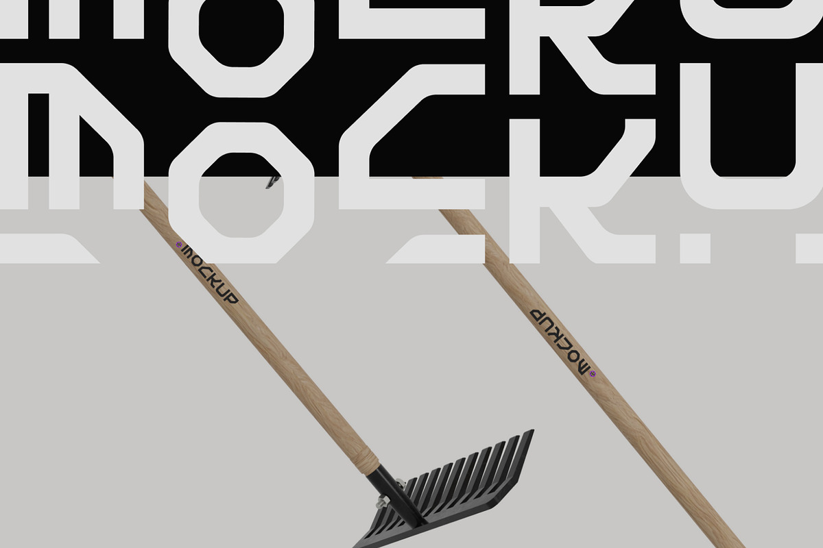 Iron Rake Mockup, a Household Mockup by hiddemaru (Photo 3 of 4)