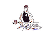 Women fortune tellers set + posters, a Person Illustration by PaperTrident (Thumbnail 8 of 16)