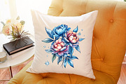 Christmas Flower Watercolor Clipart, an Illustration by Sublimation Artist (Thumbnail 6 of 6)