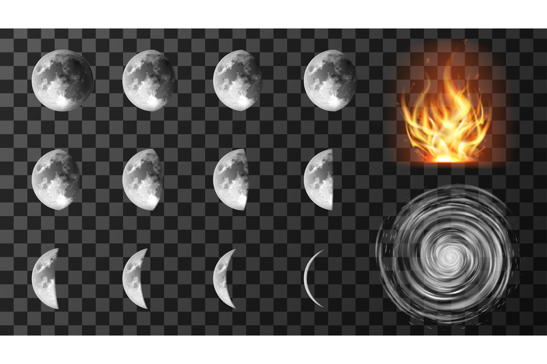 Weather meteo icons realistic set, an Illustration by art PVP - market