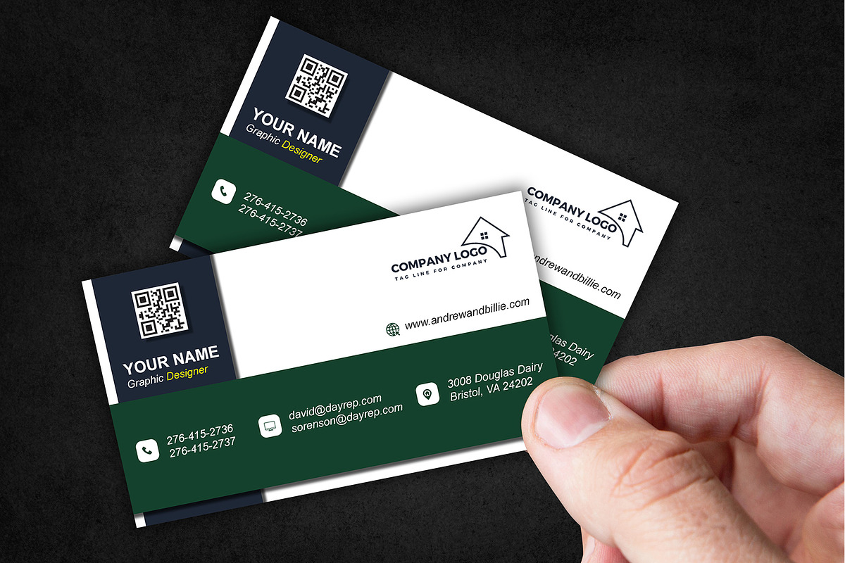 Estate Broker Card PSD preview 4