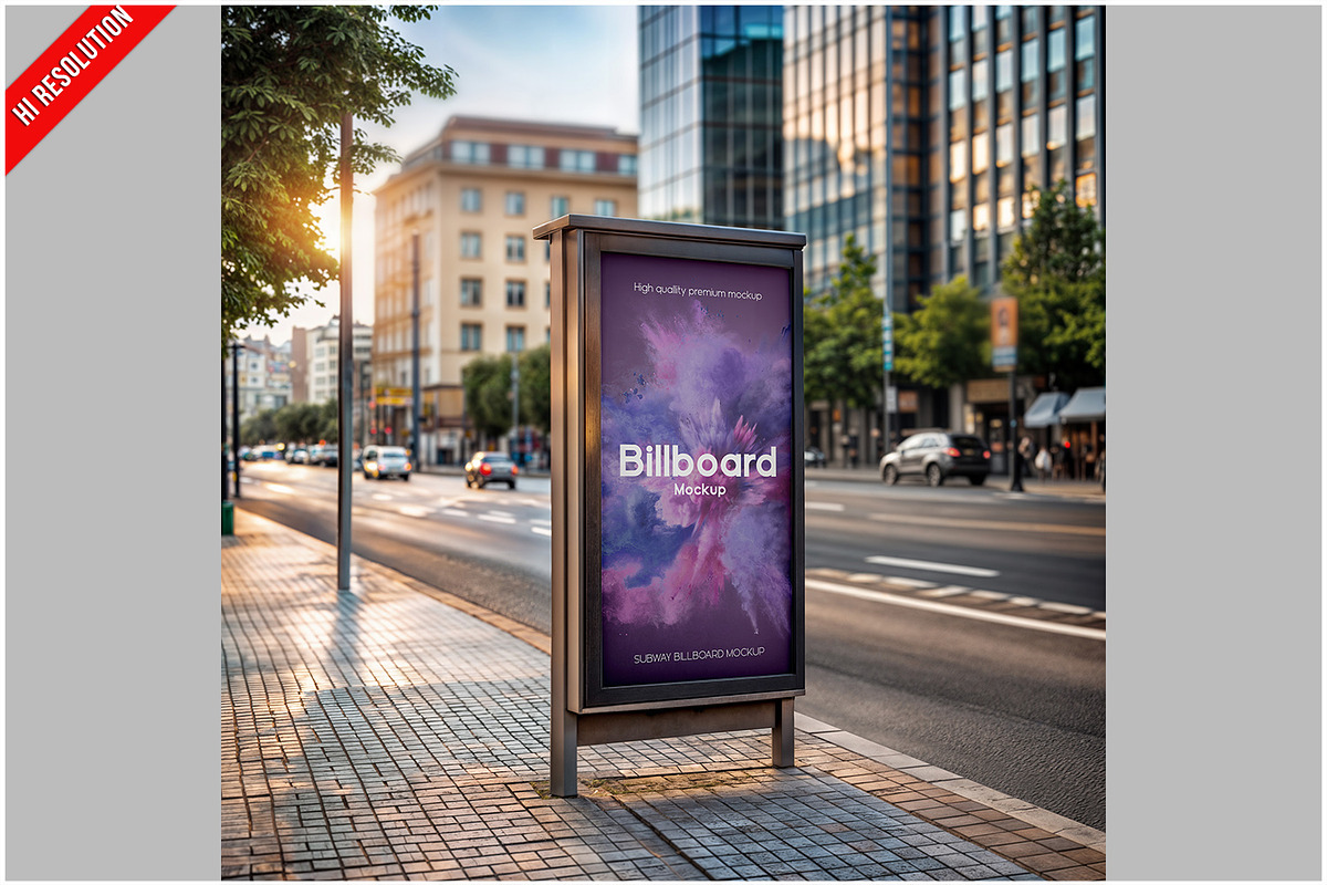 Outdoor Billboard Advertising Mockup, a Product Mockup by Bruno's Shop (Photo 1 of 3)