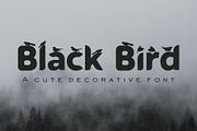 Black Bird - Cute Decorative Font, a Font by Artkenza (Thumbnail 1 of 5)