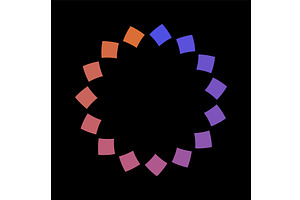 Colorful circle loader icon, an Object Illustration by Things for designers