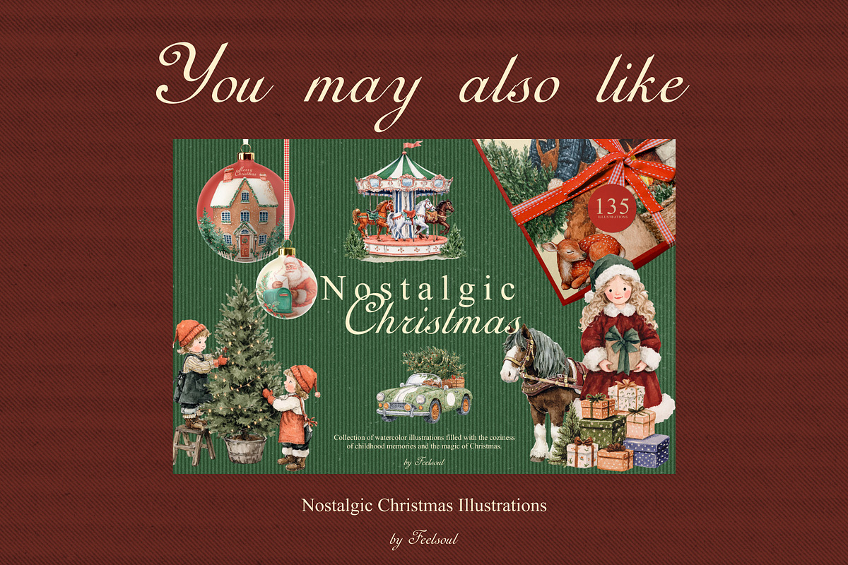 Christmas Storybook Illustrations, a Decorative Illustration by Feelsoul (Photo 8 of 11)