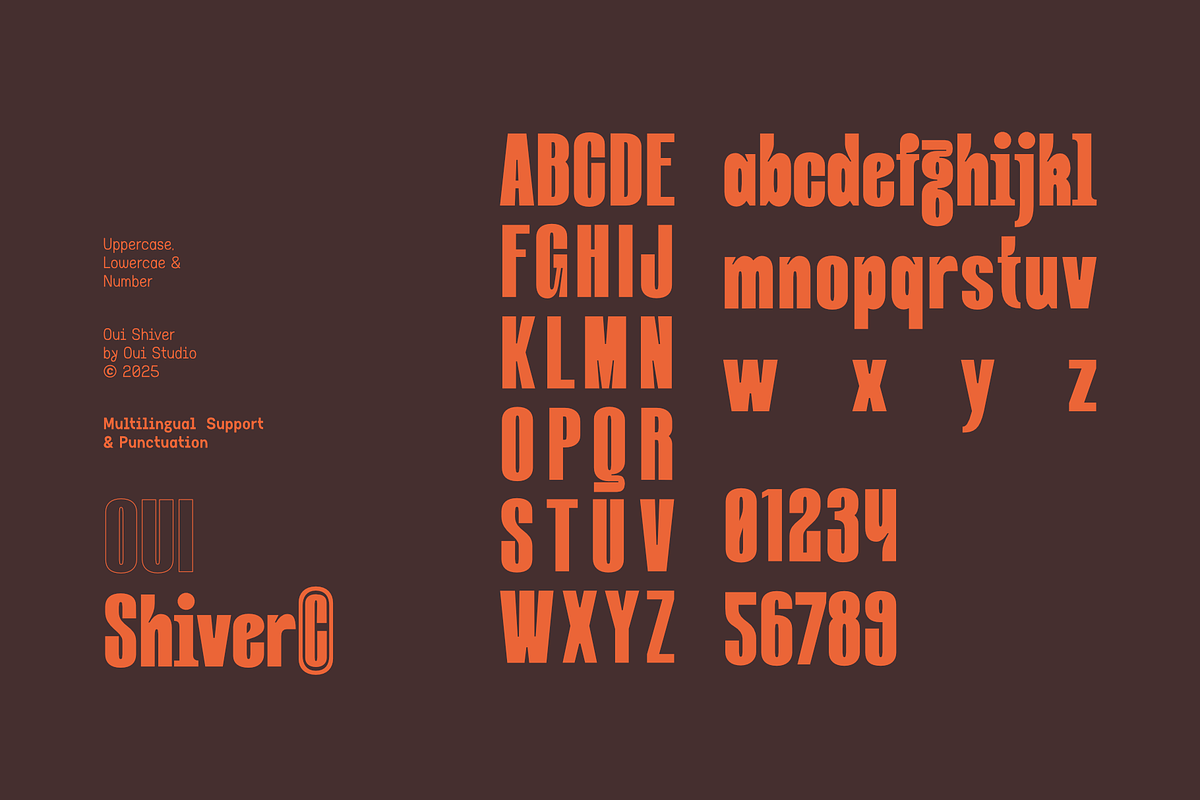 Oui Shiver, a Sans Serif Font by Oui Studio (Photo 7 of 10)
