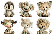 Whimsical Nursery Animals Clipart, an Illustration by Daily.Designs (Thumbnail 7 of 8)