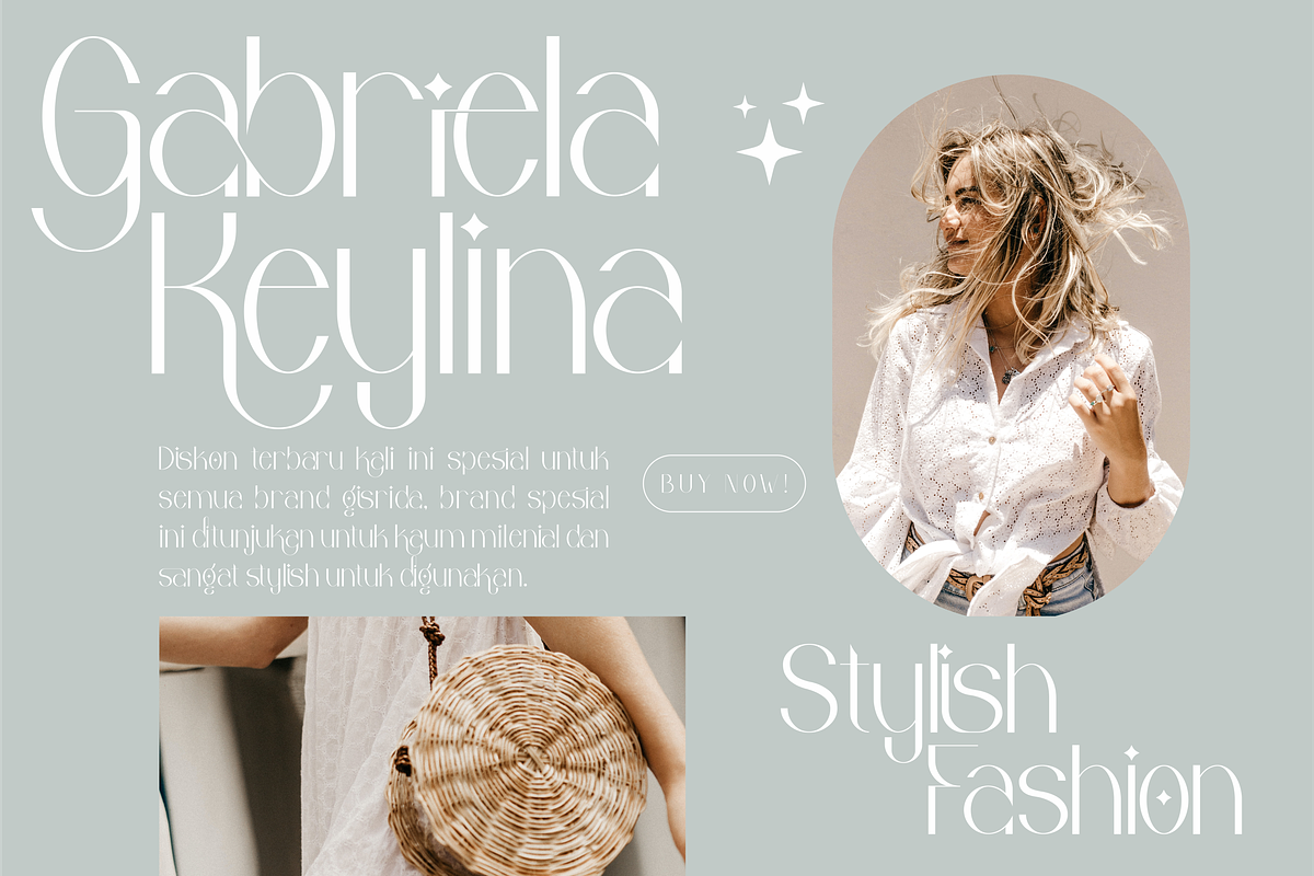 Kegisiko Stylish Sans Serif Font, a Sans Serif Font by Storytype Studio (Photo 3 of 8)