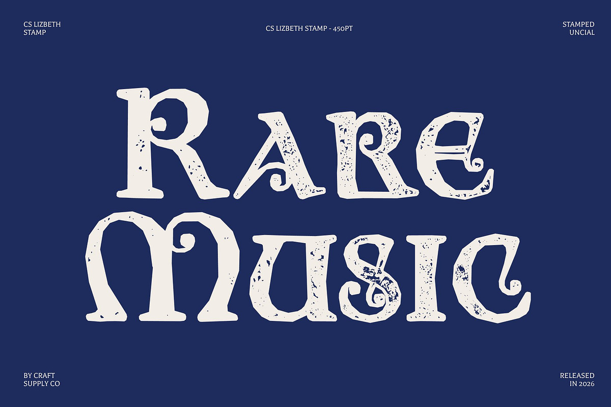 CS Lizbeth Stamp, a Serif Font by Craft Supply Co. (Photo 2 of 8)