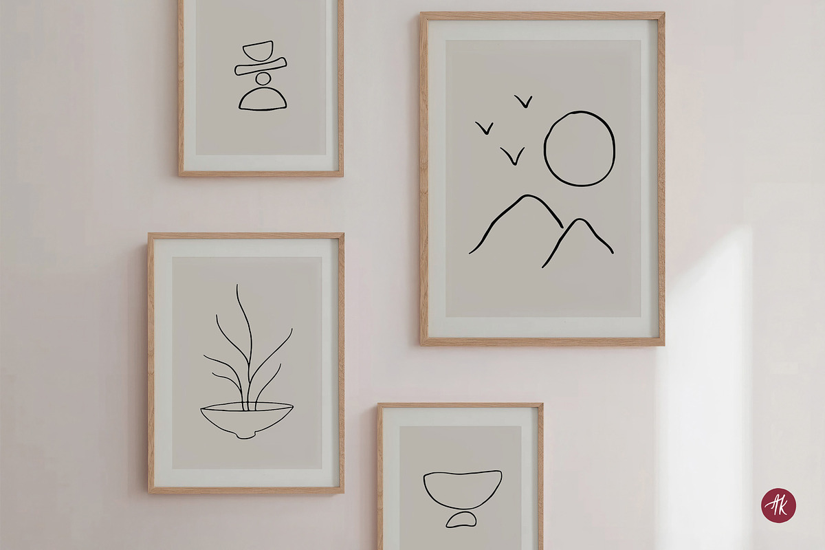 Ikigai Mindful Line Art Set, an Object Illustration by Alena Koval (Photo 10 of 16)