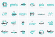 Organic, natural and vegan badges, a Branding & Logo Template by oxygen_8 (Thumbnail 6 of 7)