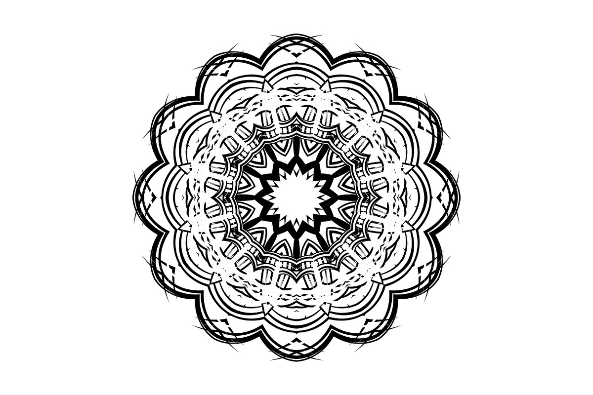 Black White Mandala Illustration Set, a Decorative Illustration by NJ Himel (Photo 63 of 101)