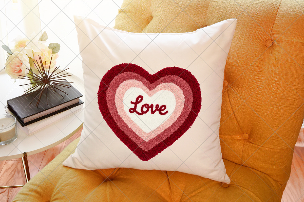 Faux Yarn Valentine Heart Png, an Illustration by SinaCreation (Photo 7 of 7)