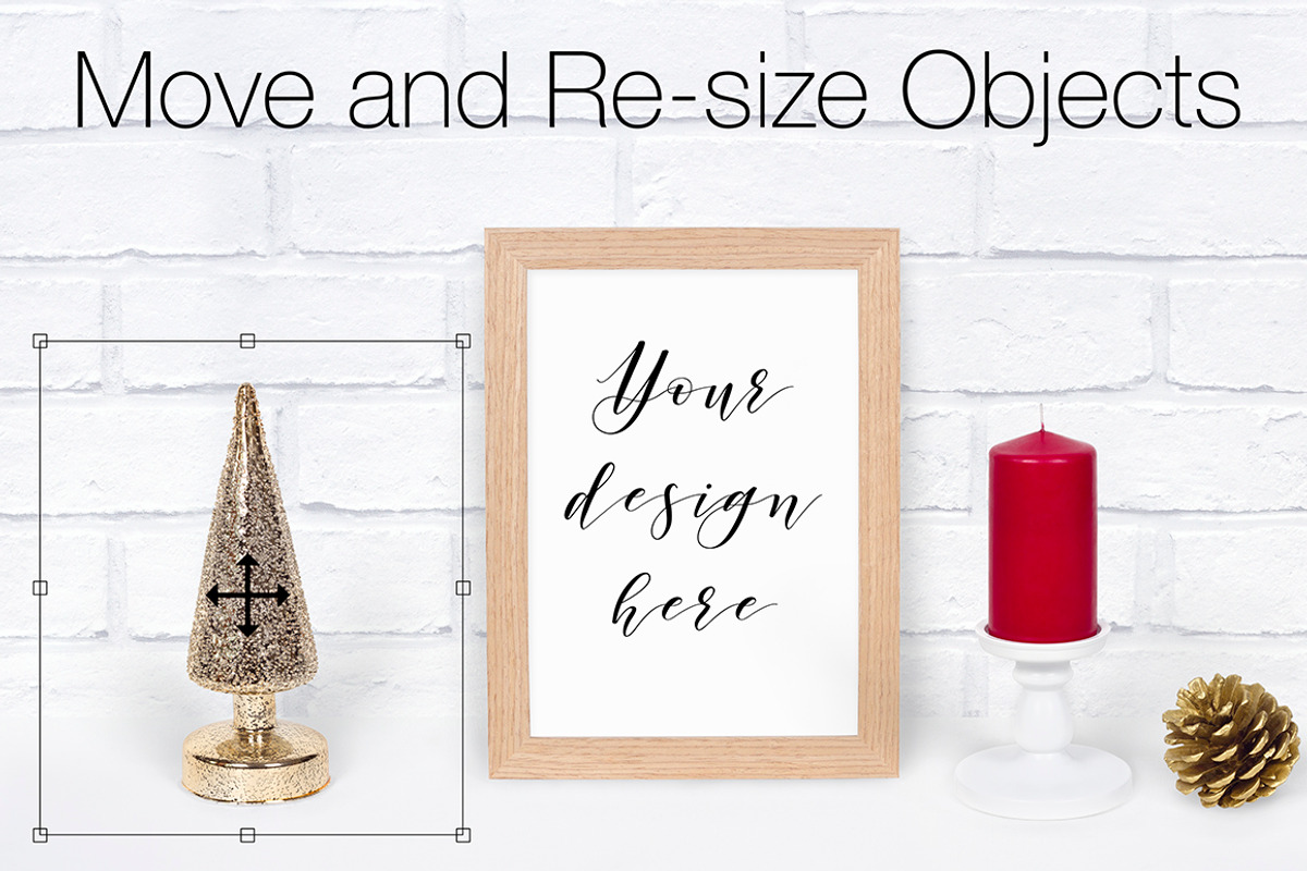 Christmas Frame Mockup Creator, a Product Mockup by Pixomize (Photo 3 of 6)