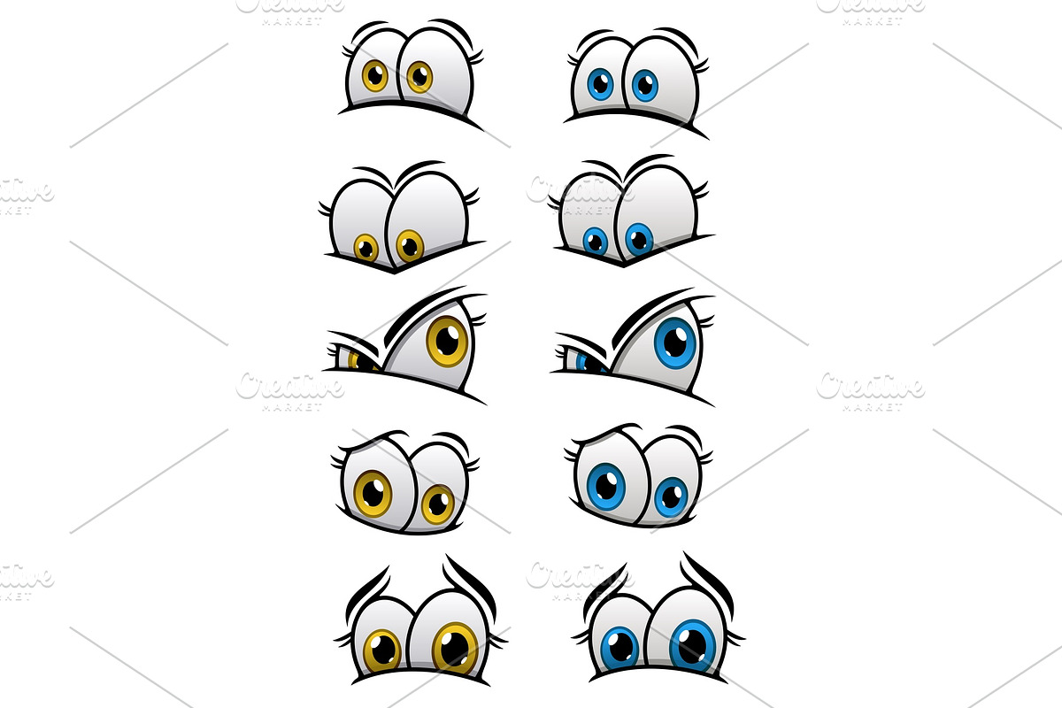 Cartooned eyes with emotions, a Person Illustration by Vector Tradition (Photo 3 of 3)