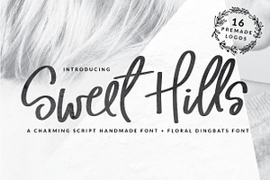 Sweet Hills Script Font + Dingbats