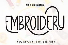 Embroedery | Script Font