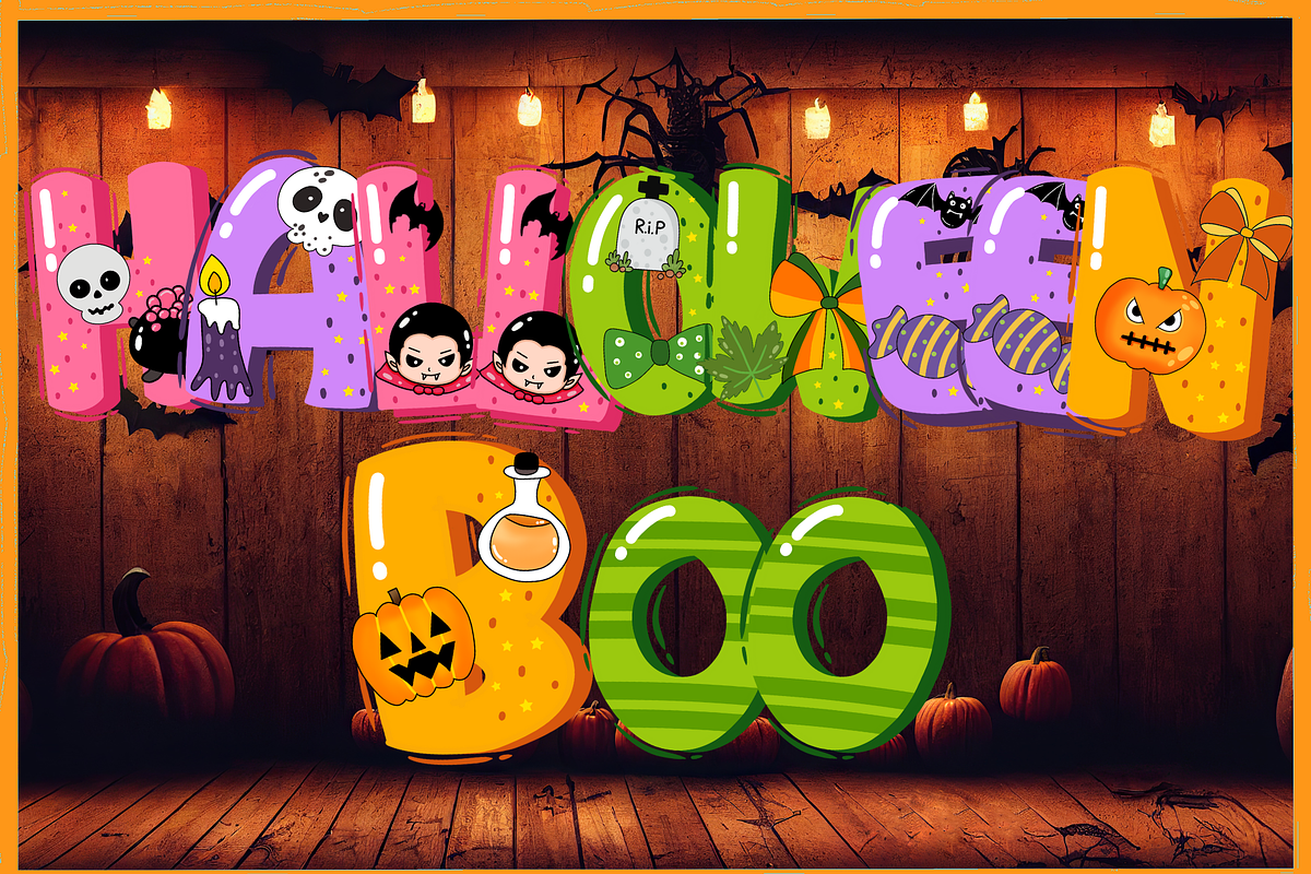 Halloween Boo-PNG fonts, a Symbol Font by It me digital art (Photo 1 of 6)