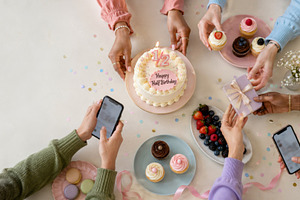Half birthday celebration with cake,, a Photo by Dvoevnore photos