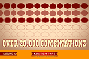 Beerlabels and Clothinglabels Pro XL, a Symbol Font by Kustomtype (Thumbnail 2 of 3)