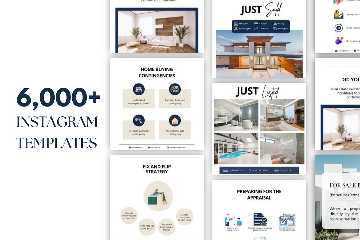 Real Estate Social Media Kit Canva, a Social Media Template by Studioxhq (Photo 2 of 6)