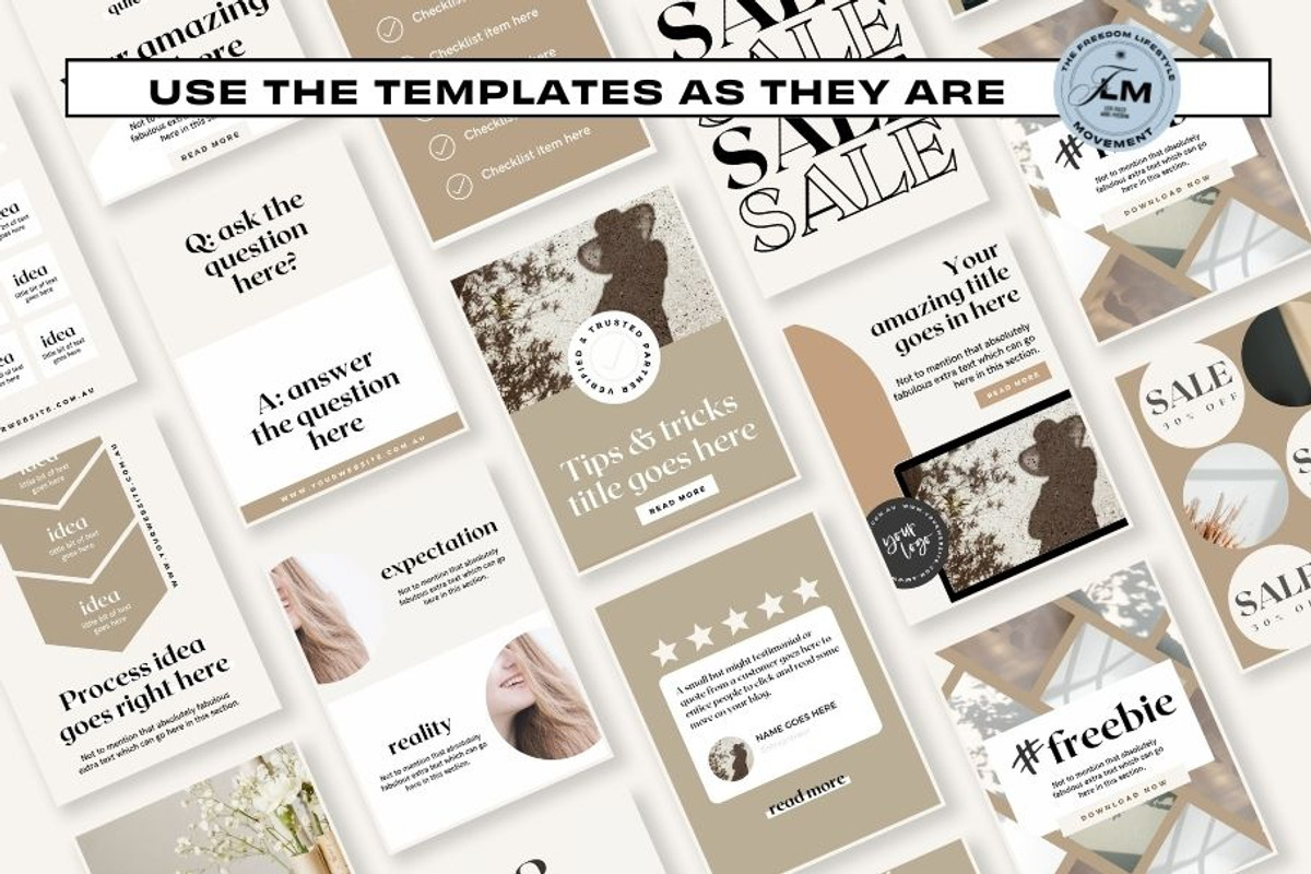 100 Pins - Neutral Aesthetic, a Social Media Template by Freedom Business Shop (Photo 6 of 9)