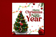 Merry Christmas New Year Post, a Social Media Template by creative-mint (Thumbnail 2 of 2)