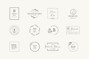 Minimal Flowers Logo Bundle