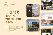 Haus Real Estate Social Template, a Templates & Theme by Artfullyours (Thumbnail 1 of 11)