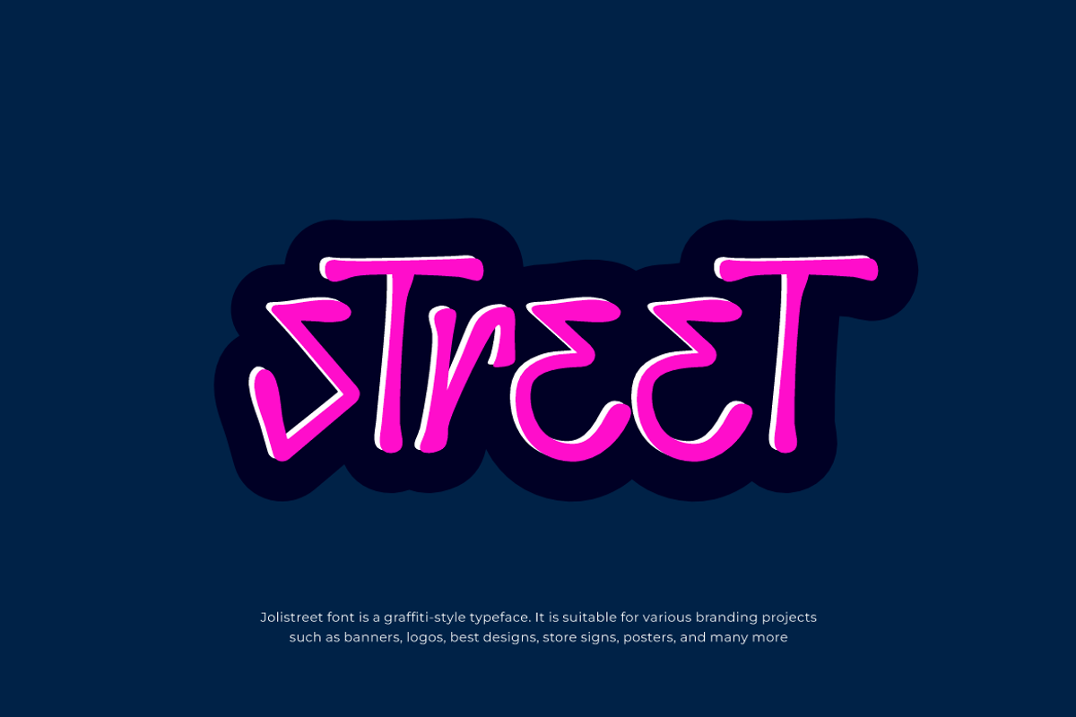 Jolistreet - Street Graffiti Font, a Sans Serif Font by QR Design Studio (Photo 3 of 8)