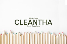 Cleantha Serif 5 Font Family Pack