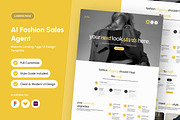Fashop AI Fashion Sales Agen Landing, a Landing Page Template by productype1 (Thumbnail 1 of 5)