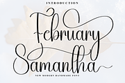 February Samantha, a Handwritten Font by InermediaSTUDIO (Thumbnail 1 of 8)
