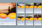 Modern 6 Pages Wall Calendar 2024, a Stationery Template by Annudesign (Thumbnail 1 of 8)
