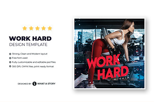 Work Hard Flyer Template