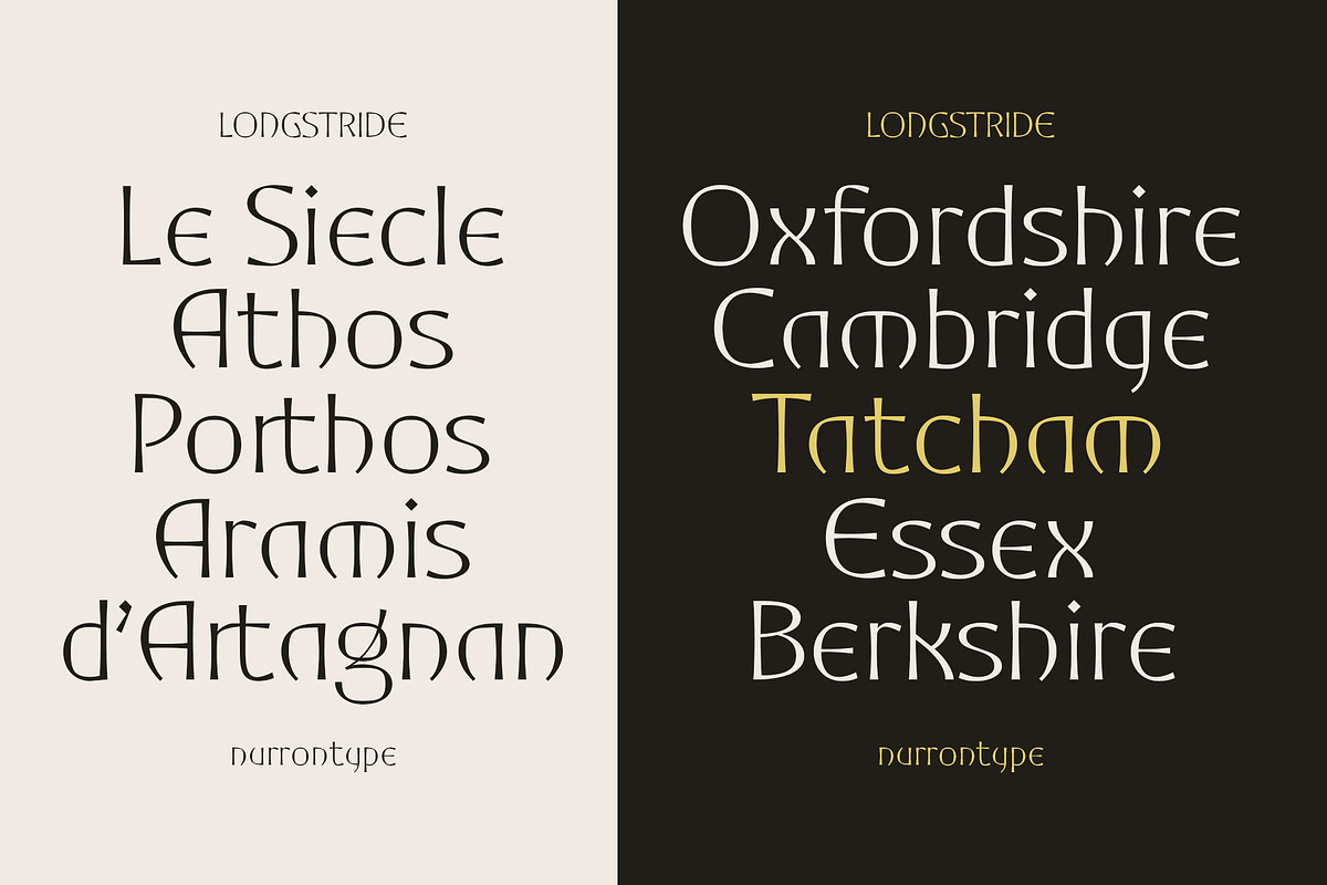 Longstride, a Font by nurrontype (Photo 6 of 9)