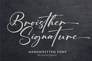 Broisther Handwritten Font, a Script Font by HanzelSpace Studio (Thumbnail 9 of 14)
