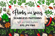 Hot pattern with herbs and spices, a Pattern Graphic by Primula`s shop (Thumbnail 1 of 3)