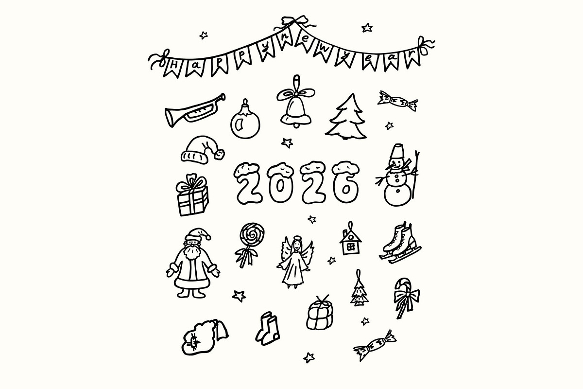 Winter & New Year vector bundle, a Seasonal Illustration by NatArt (Photo 2 of 3)