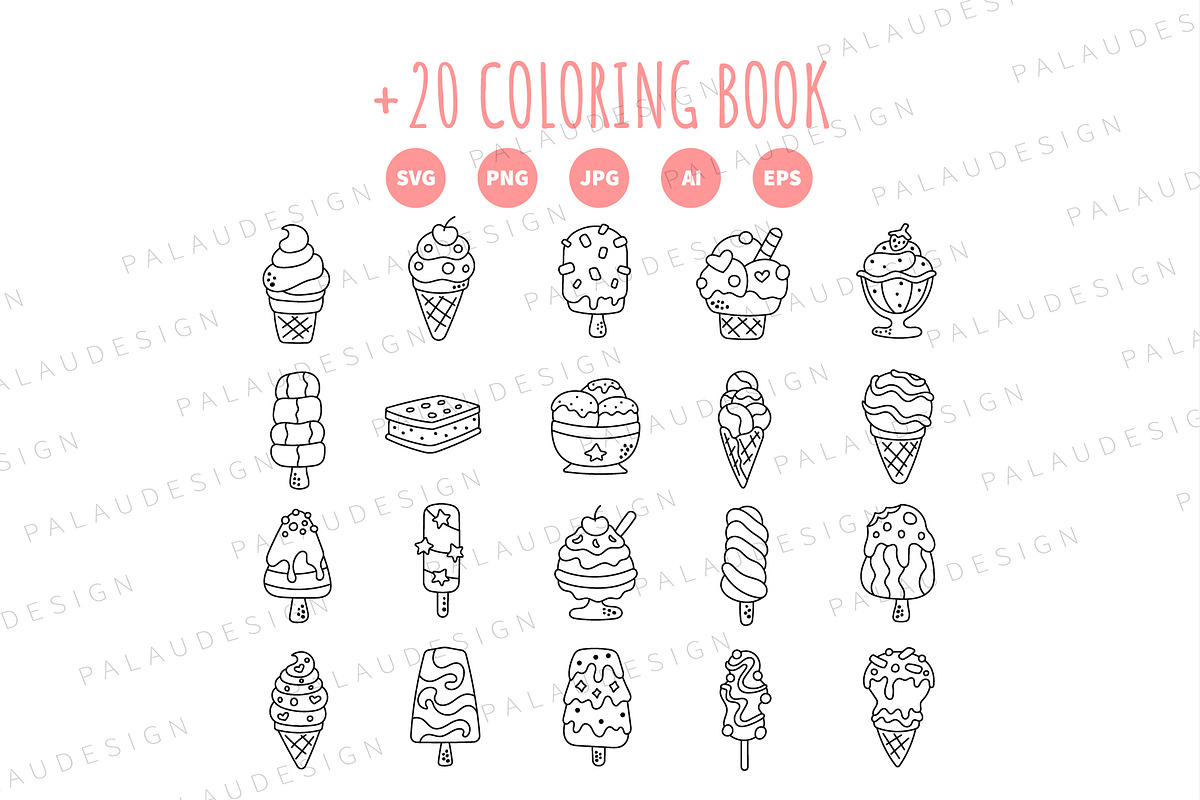 Pastel Ice Cream Clipart, a Food Illustration by Palau (Photo 9 of 10)