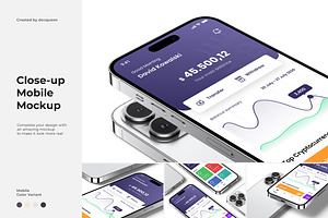 Close-Up Phone Mockup