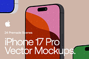 iPhone 17 Pro Vector Mockup - PSD &, a Mockup by INDERNEILk (Thumbnail 1 of 2)