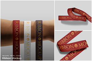Ribbon Mockup, a Merchandise Mockup by Unerispace