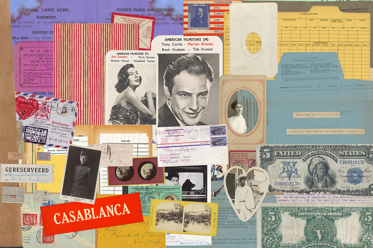 Vintage Junk Journal Ephemera Pack, a Texture Graphic by Lilithcollageart (Photo 1 of 6)